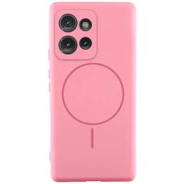 Чохол-накладка Lakshmi Silicone Cover Full Camera (AA) with MagFit для Motorola Edge 50 Neo Light Pink