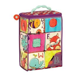 Розвиваюча іграшка Battat мякі кубики-сортери ABC S2 (BX1661Z)