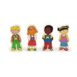 Розвиваюча іграшка для малюків Viga Toys Набір магнітів Діти 59699VG