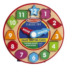 Розвиваюча іграшка для малюків Melissa&amp;Doug Годинники-сортувальник MD18593