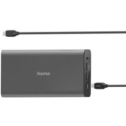 Зовнішній портативний акумулятор HAMA Universal 26800mAh Gray (00200012)