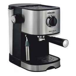 Кавоварка Grunhelm GEC17 Black Silver ріжкова, еспресо