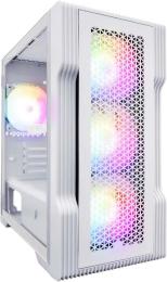 Корпус для ПК 1STPLAYER T3-WH-4F1-W White без БП