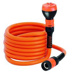 Шланг поливальний пружинний Claber 1/2 TWIDDY 25м з конекторами і розпилювачем (93370000)