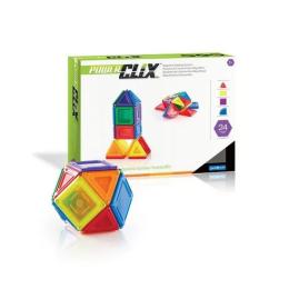 Магнітний конструктор Guidecraft PowerClix Solids 24 деталі (G9420)