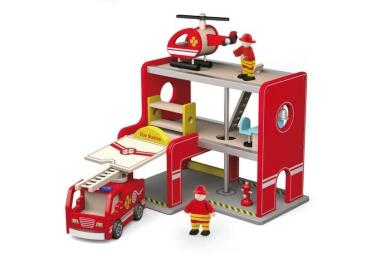 Ігровий набір Viga Toys Пожежна станція 50828 Red