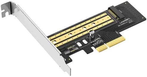 Контролер для ПК Ugreen PCI-E 3.0 SSD M.2 (NVMe) x4 CM302