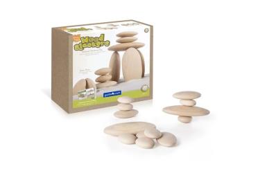 Ігровий набір Guidecraft Natural Play - Деревяні камінчики (G6771)