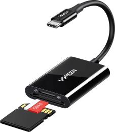 Картрідер Ugreen CM265 USB-C 3.1 для TF/SD Black (35622)