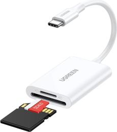 Картрідер Ugreen CM265 USB-C 3.1 для TF/SD White (35506)