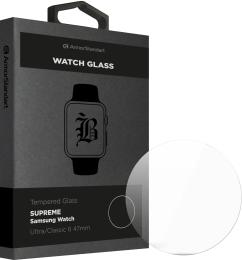 Захисне скло для смарт-годинника ArmorStandart Supreme Black Icon для Samsung Watch Ultra/Classic 6 47 mm (ARM84744) Clear