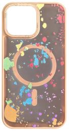 Чохол-накладка EpiK TPU + PC Flush with MagSafe для Apple iPhone 14 Pro Max (6.7) Desert Gold