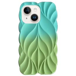 Чохол-накладка EpiK TPU Leaf для Apple iPhone 15 (6.1) Marine Green Mint