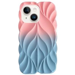 Чохол-накладка EpiK TPU Leaf для Apple iPhone 15 (6.1) Pink Blue