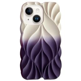 Чохол-накладка EpiK TPU Leaf для Apple iPhone 15 (6.1) Purple White