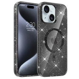 Чохол-накладка EpiK TPU Eclipse Sparkle (MagFit) для Apple iPhone 15 (6.1) Black