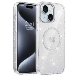 Чохол-накладка EpiK TPU Eclipse Sparkle (MagFit) для Apple iPhone 15 (6.1) Clear