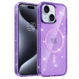 Чохол-накладка EpiK TPU Eclipse Sparkle (MagFit) для Apple iPhone 15 (6.1) Purple