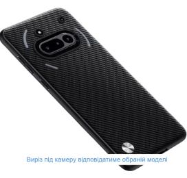 Чохол-накладка Infinity Air Code для Nothing Phone (3a) Pro Camera cover Carbon Black