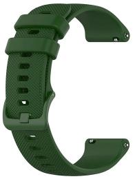 Ремінець для смарт-годинника Infinity Garmin 20mm Silicone Series Army Green