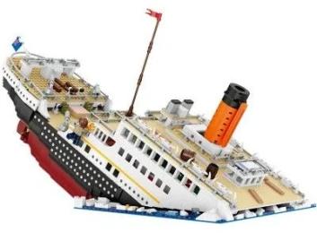 Конструктор LOZ 1060 mini Титанік