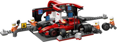 Конструктор LEGO (60443) City Піт-стоп і піт-екіпаж F1 з болідом Ferrari