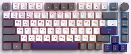 Клавіатура GamePro Genesis Warden White Gray (MK160P) (EN/UKR)