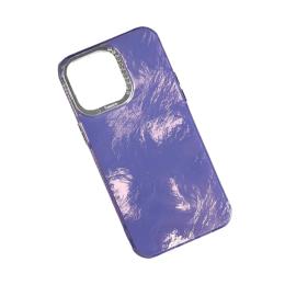 Чохол-накладка Infinity Silicone Shiny Mountain для Apple iPhone 15 Pro Max Purple