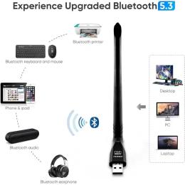 Мережевий адаптер Fenvi FU-AX900BT Wi-Fi 6, Bluetooth 5.3 Dual Band 2.4G 5G Black