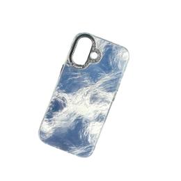 Чохол-накладка Infinity Silicone Shiny Mountain для Apple iPhone 16 White