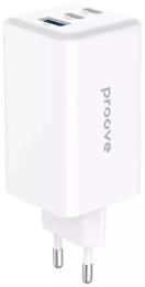 Адаптер живлення для телефона Proove Pocket GaN Max 100W (2Type-C + USB) White