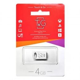Флеш память T&amp;G 105 Metal Series TG105-4G Silver 04 GB USB 2.0