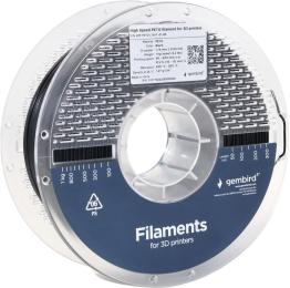 Пластик для 3D-принтера Gembird 3DP-PETG1.75HY-01-BK Black