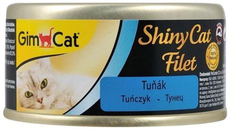 Корм вологий GimCat Shiny Cat Filet для котів з тунцем 70 г