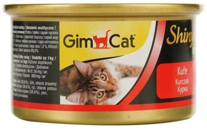 Корм вологий GimCat Shiny Cat для котів з куркою в желе 70 г