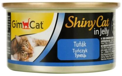 Корм вологий GimCat Shiny Cat для котів з тунцем в желе 70 г
