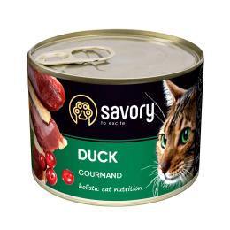 Корм вологий Savory Cat Can Adult Duck 200 г