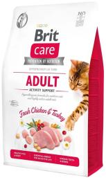 Корм сухий Brit Care Cat Grain Free Adult Activity Support для вуличних та дорослих котів філе індички та курки 2 кг