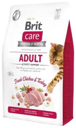Корм сухий Brit Care Cat Grain Free Adult Activity Support для вуличних та дорослих котів філе індички та курки 400 г