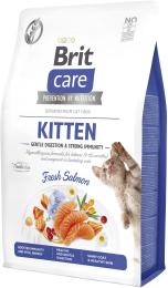 Корм сухий Brit Care Cat Grain Free Kitten Gentle Digestion Strong Immunity для кошенят для міцного імунітету з лососем 2 кг