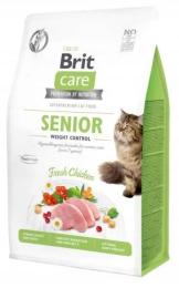 Корм сухий Brit Care Cat Grain Free Senior Weight Control для котів похилого віку з надмірною вагою з куркою 400 г