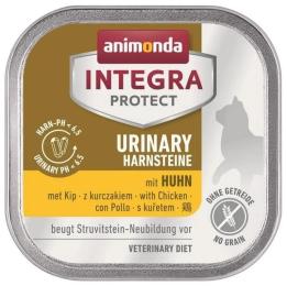 Корм ветеринарний вологий Animonda Integra Protect Urinary Struvit dish with Chicken для котів при сечокам яній хворобі страва з куркою алю трай 100г