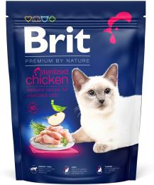 Корм сухий Brit Premium by Nature Cat Sterilised Chicken для стерилізованих котів з куркою 300 г