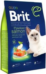 Корм сухий Brit Premium by Nature Cat Sterilized Salmon для стерилізованих котів з лососем 8 кг