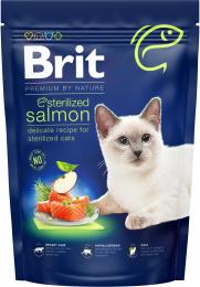 Корм сухий Brit Premium by Nature Cat Sterilized Salmon для стерилізованих котів з лососем 800 г
