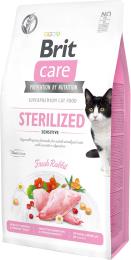 Корм сухий Brit Care Cat Grain Free Sterilized Sensitive для стерелізованих котів з чутливим травленням з кроликом 7 кг