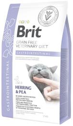 Корм сухий Brit Grain Free VetDiet Cat Gastrointestinal для котів при порушенні травлення з оселедцем лососем яйцем та горохом 2 кг