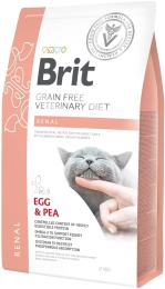 Корм сухий Brit Grain Free VetDiet Cat Renal для котів з захворюванням нирок з яйцем та горохом 2 кг