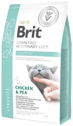 Корм сухий Brit Grain Free VetDiet Cat Struvite для котів з сечокам яною хворобою з куркою та горохом 2 кг