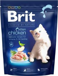 Корм сухий Brit Premium by Nature Cat Kitten для кошенят від 1-12 місяців з куркою 300 г